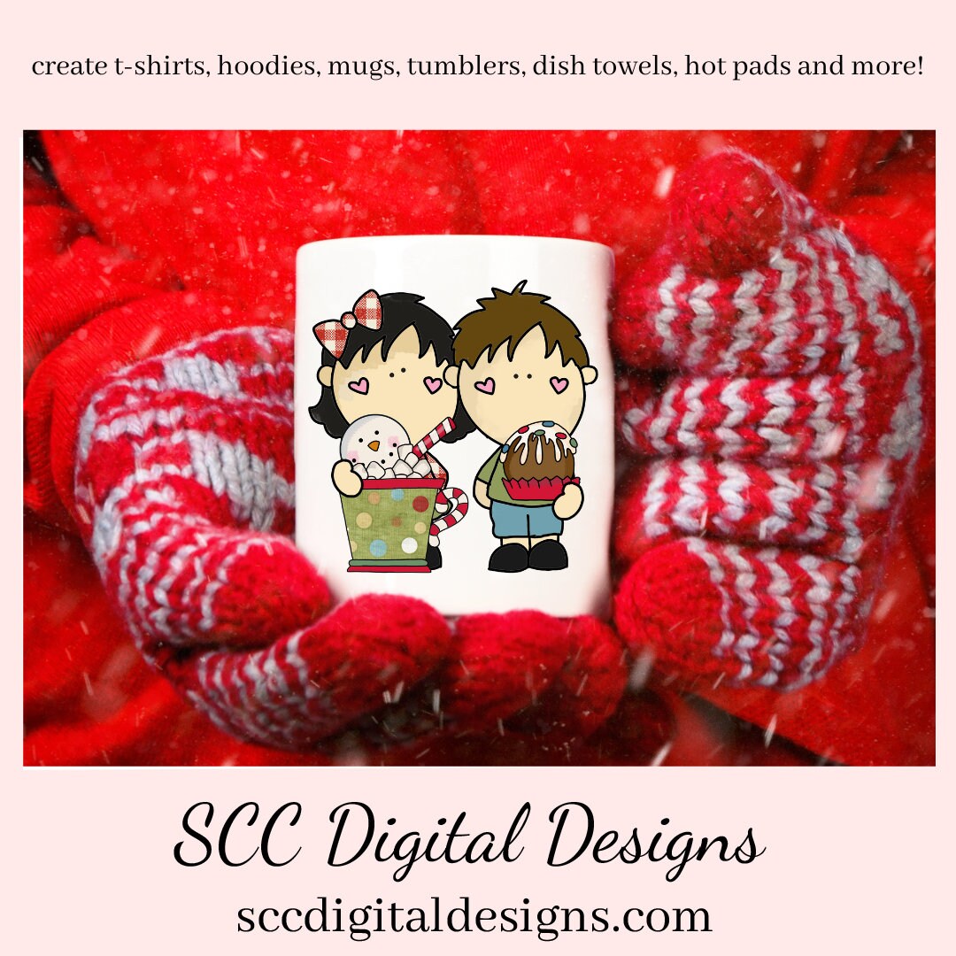 Christmas Kids PNG, Cocoa Bombs Hot Chocolate, Xmas Candy, DIY Gift for Her, Instant Download, Exclusive Clipart, Commercial Use Clip Art Set, DIY Xmas Printables,, Create Christmas Decor, Create Holiday Printables, T-Shirt & Hoodie Design, Craft Supplies, Scrapbook Elements, Personal Use