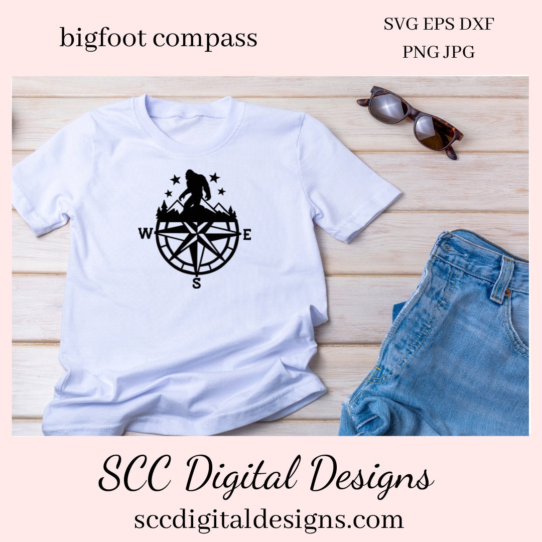 Believe in Bigfoot SVG, Sasquatch Decal, Man Cave Sign, Big Foot Sticker, DIY Gift for Him, Cricut Designs, Commercial Use PNG