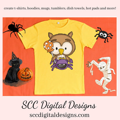Our Clipart collections are great to create home decor, coffee mugs, tumblers, t-shirts, hoodies, kitchen towels, hot pads, and so much more!  Halloween Owl PNG, Black Witch Hat, Spooky Pumpkin, Candy, DIY Gift for Her, DIY Printables, Exclusive Clipart Set, Instant Download, Commercial Use Clip Art, Scrapbook Elements, Craft Supplies, Scrapbook Elements, Personal Use, Whimsical Wildlife
