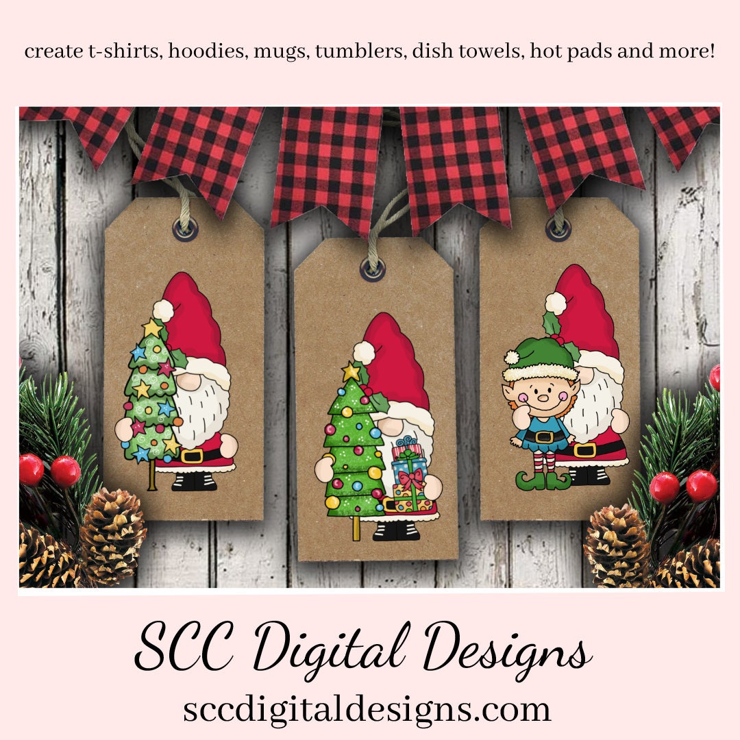 Our Clipart collections are great to create home decor, coffee mugs, tumblers, t-shirts, hoodies, kitchen towels, hot pads, and so much more!  Christmas Gnome PNG, St Nick, Elf, Xmas Tree, Holiday Wreath, Santa's Sleigh, DIY Gift for Her, DIY Printables, Exclusive Clipart Set, Instant Download, Commercial Use Clip Art, Scrapbook Elements, Craft Supplies, Scrapbook Elements, Personal Use
