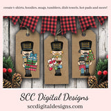 Nutcracker Christmas PNG, Xmas Tree, Holiday Gifts, Christmas Lights, Wrapped Presents, DIY Gift for Her, DIY Printables, Exclusive Clipart Set, Instant Download, Commercial Use Clip Art, Scrapbook Elements, Craft Supplies, Scrapbook Elements, Personal Use