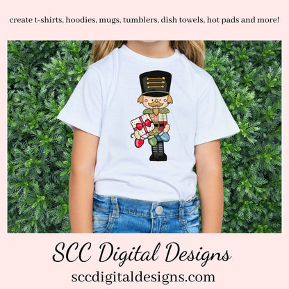 Nutcracker Christmas PNG, Xmas Tree, Holiday Gifts, Christmas Lights, Wrapped Presents, DIY Gift for Her, DIY Printables, Exclusive Clipart Set, Instant Download, Commercial Use Clip Art, Scrapbook Elements, Craft Supplies, Scrapbook Elements, Personal Use