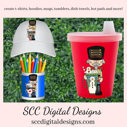 Nutcracker Christmas PNG, Christmas Coffee, Cocoa Mug, Santa, Reindeer, Snowman Snowmen, Xmas Tree, DIY Gift for Her, DIY Printables, Exclusive Clipart Set, Instant Download, Commercial Use Clip Art, Scrapbook Elements, Craft Supplies, Scrapbook Elements, Personal Use