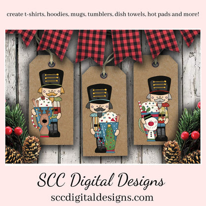 Nutcracker Christmas PNG, Christmas Coffee, Cocoa Mug, Santa, Reindeer, Snowman Snowmen, Xmas Tree, DIY Gift for Her, DIY Printables, Exclusive Clipart Set, Instant Download, Commercial Use Clip Art, Scrapbook Elements, Craft Supplies, Scrapbook Elements, Personal Use