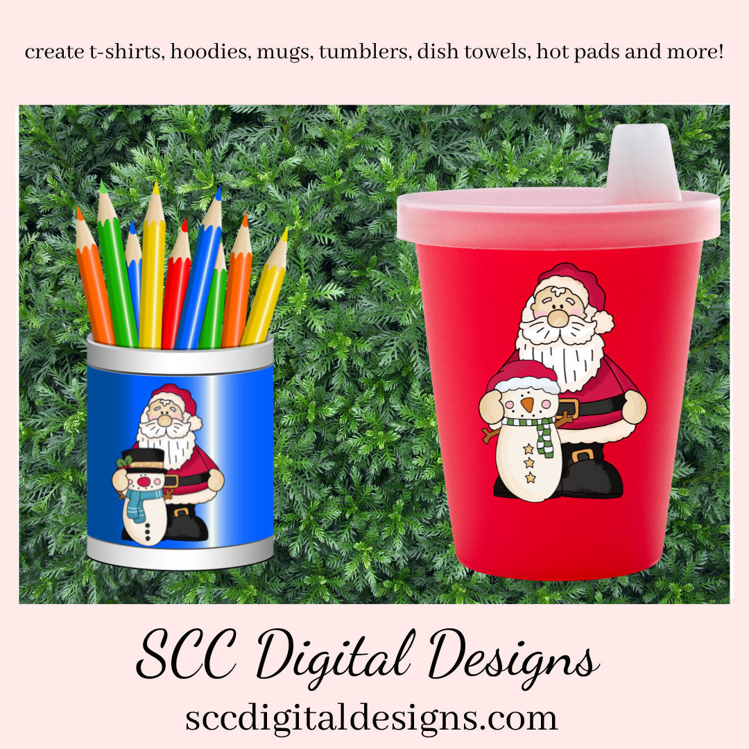 Santa Claus PNG, Snowmen, Snowman, Red White Hat, DIY Gift for Her, DIY Printables, Exclusive Clipart Set, Instant Download, Commercial Use Clip Art, Scrapbook Elements, Craft Supplies, Scrapbook Elements, Personal Use, Christmas Clipart, Xmas Hats