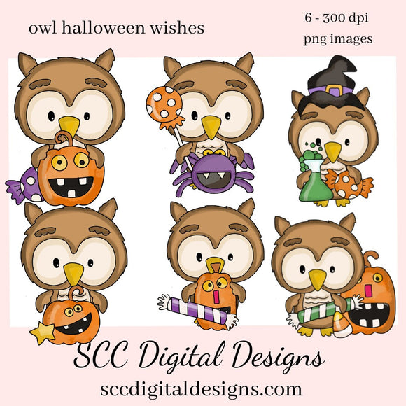 Our Clipart collections are great to create home decor, coffee mugs, tumblers, t-shirts, hoodies, kitchen towels, hot pads, and so much more!  Halloween Owl PNG, Black Witch Hat, Spooky Pumpkin, Candy, DIY Gift for Her, DIY Printables, Exclusive Clipart Set, Instant Download, Commercial Use Clip Art, Scrapbook Elements, Craft Supplies, Scrapbook Elements, Personal Use, Whimsical Wildlife