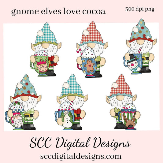 Our Clipart collections are great to create home decor, coffee mugs, tumblers, t-shirts, hoodies, kitchen towels, hot pads, and so much more!  Elf Gnome PNG, Hot Cocoa Mugs, Reindeer, Snowman, Snowmen, Santa, Gingerbread Cookie, DIY Gift for Her, DIY Printables, Exclusive Clipart Set, Instant Download, Commercial Use Clip Art, Scrapbook Elements, Craft Supplies, Scrapbook Elements, Personal Use