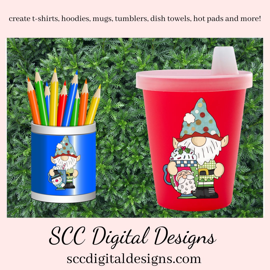 Our Clipart collections are great to create home decor, coffee mugs, tumblers, t-shirts, hoodies, kitchen towels, hot pads, and so much more!  Elf Gnome PNG, Hot Cocoa Mugs, Reindeer, Snowman, Snowmen, Santa, Gingerbread Cookie, DIY Gift for Her, DIY Printables, Exclusive Clipart Set, Instant Download, Commercial Use Clip Art, Scrapbook Elements, Craft Supplies, Scrapbook Elements, Personal Use