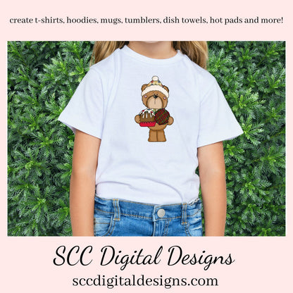 Winter Bear PNG, Cocoa Bombs, Hot Chocolate, Snowman Snowmen, Reindeer Xmas Tree, DIY Gift for Her, DIY Printables, Exclusive Clipart Set, Instant Download, Commercial Use Clip Art, Scrapbook Elements, Craft Supplies, Scrapbook Elements, Personal Use