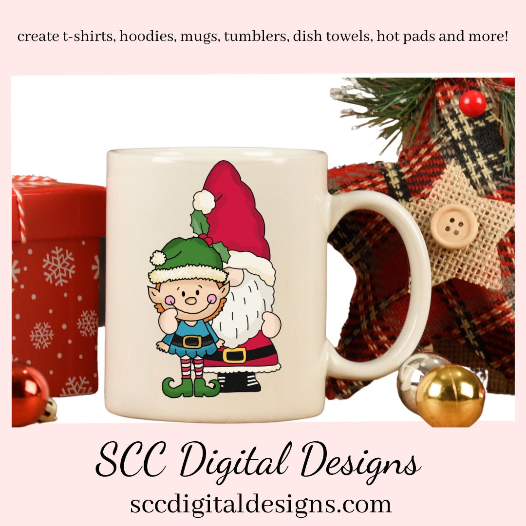 Our Clipart collections are great to create home decor, coffee mugs, tumblers, t-shirts, hoodies, kitchen towels, hot pads, and so much more!  Christmas Gnome PNG, St Nick, Elf, Xmas Tree, Holiday Wreath, Santa's Sleigh, DIY Gift for Her, DIY Printables, Exclusive Clipart Set, Instant Download, Commercial Use Clip Art, Scrapbook Elements, Craft Supplies, Scrapbook Elements, Personal Use