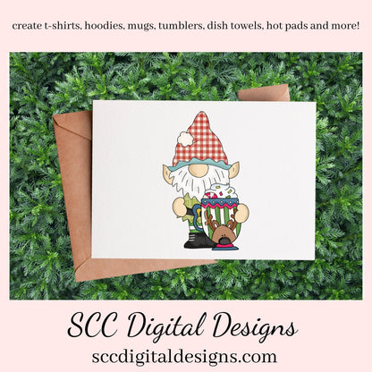 Our Clipart collections are great to create home decor, coffee mugs, tumblers, t-shirts, hoodies, kitchen towels, hot pads, and so much more!  Elf Gnome PNG, Cocoa Mugs, Hot Chocolate, Snowman, Snowmen, Reindeer, Santa, DIY Gift for Her, DIY Printables, Exclusive Clipart Set, Instant Download, Commercial Use Clip Art, Scrapbook Elements, Craft Supplies, Scrapbook Elements, Personal Use