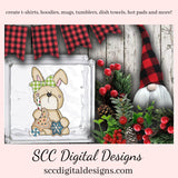 Rabbit PNG, Snowman, Snowmen, Xmas Cookies, Holiday Candy, Santa, Candy Cane, DIY Gift for Her, DIY Printables, Exclusive Clipart Set, Instant Download, Commercial Use Clip Art, Scrapbook Elements, Craft Supplies, Personal Use, Christmas Clipart