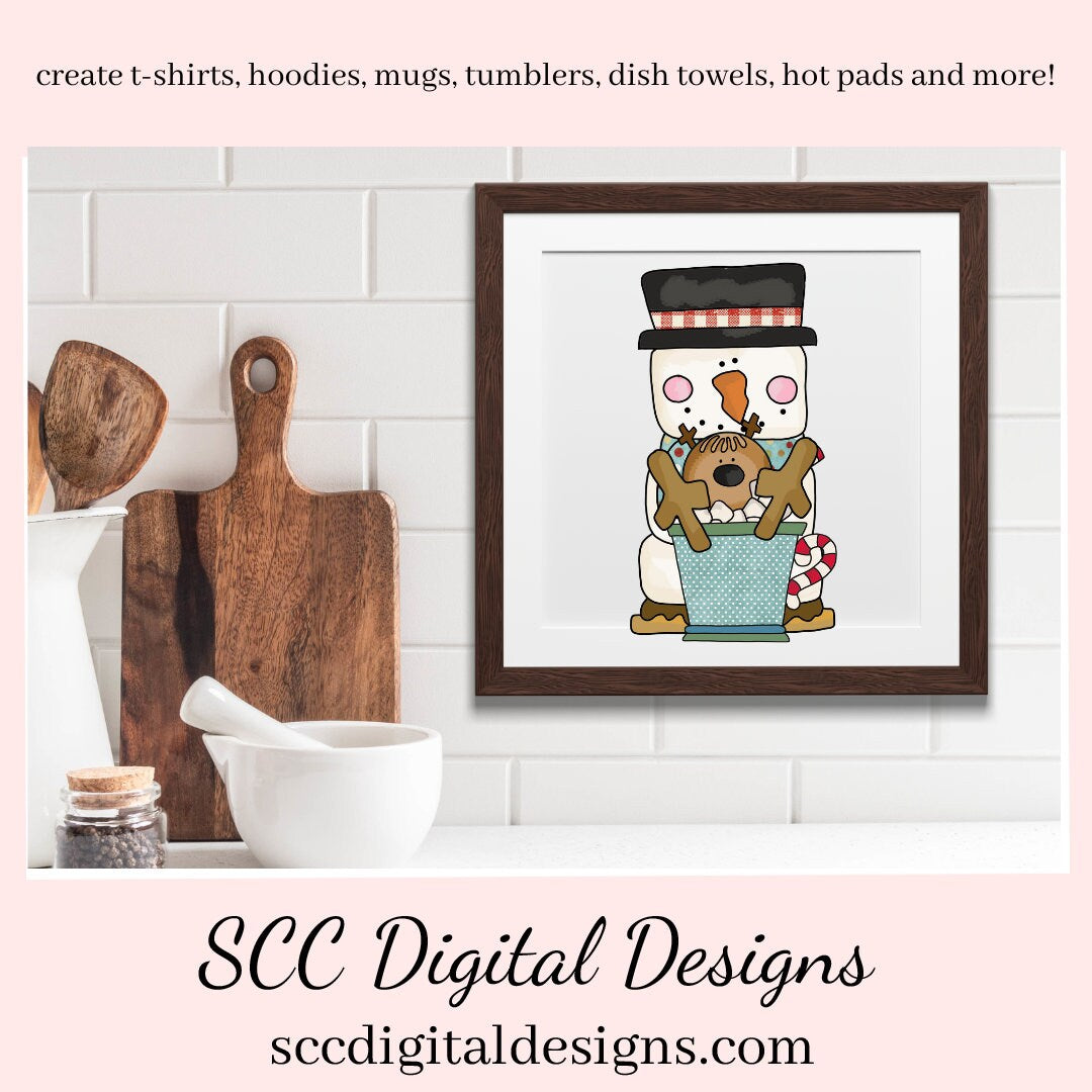 Smore Clipart, Cocoa Bombs, Chocolate Mug, Reindeer, DIY Gift for Her, DIY Printables, Exclusive Clipart Set, Instant Download, Commercial Use Clip Art, Scrapbook Elements, Craft Supplies, Personal Use, Christmas Clipart