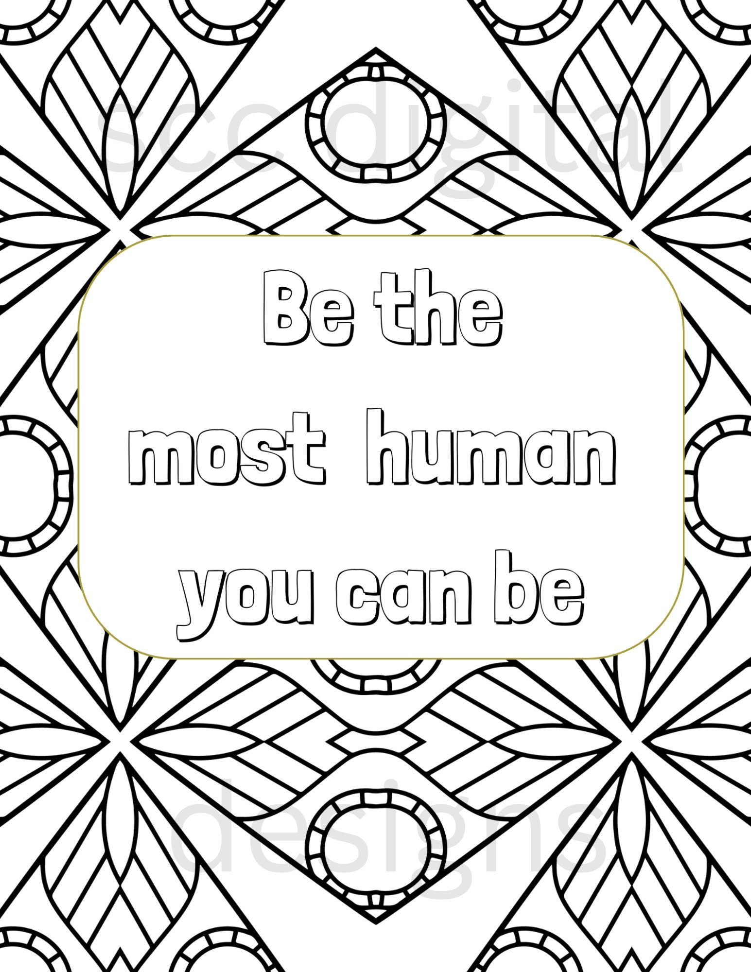 Adult Coloring Pages, Mandala Printable Wall Art, Geometric Shapes, Print at Home, Inspirational Quotes, Fun Educational, Instant Download, Personal Use Instant Download, Personal Use