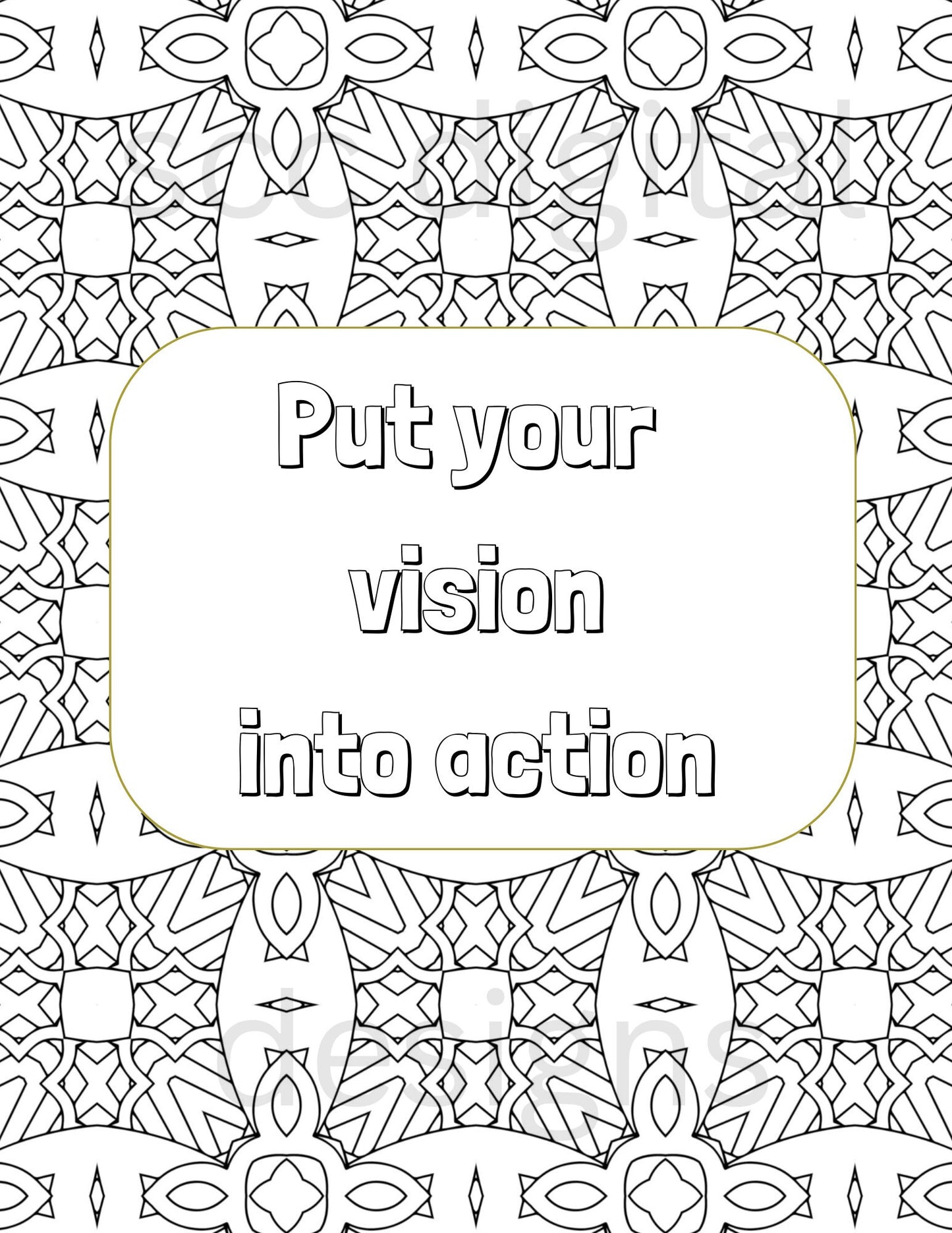 Adult Coloring Pages 5, Mandala Printable Wall Art, Geometric Shapes, Print at Home, Inspirational Quotes, Fun Educational, Instant Download, Personal Use Instant Download, Personal Use, Aim Higher, Try and Stop Me