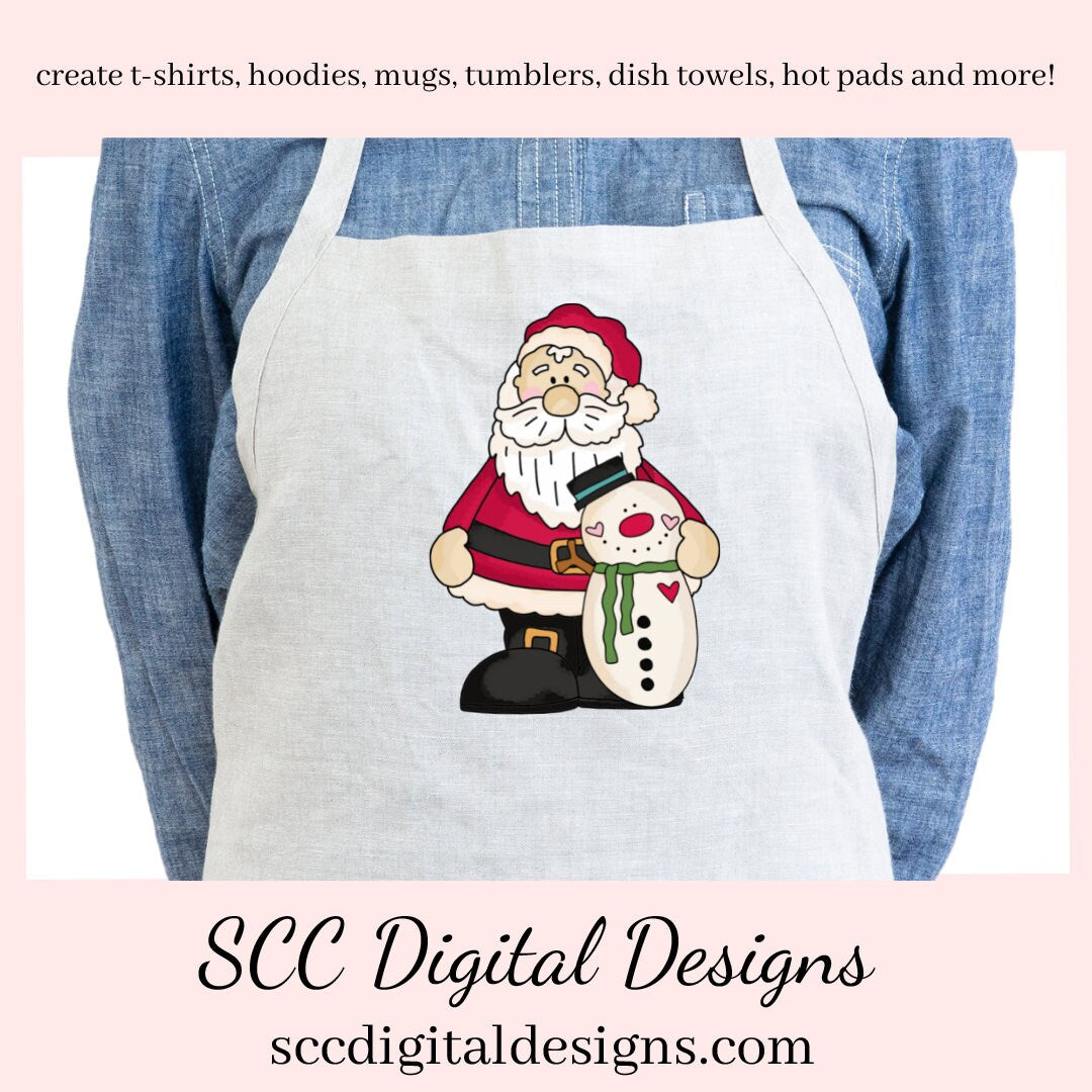 Santa Claus PNG, Snowmen, Snowman, Red White Hat, DIY Gift for Her, DIY Printables, Exclusive Clipart Set, Instant Download, Commercial Use Clip Art, Scrapbook Elements, Craft Supplies, Scrapbook Elements, Personal Use, Christmas Clipart, Xmas Hats