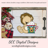  Lion Clipart, Cocoa Mug, Reindeer, Santa, Christmas PNG, DIY Gift for Her, DIY Printables, Exclusive Clipart Set, Instant Download, Commercial Use Clip Art, Scrapbook Elements, Craft Supplies, Personal Use, Christmas Clipart, Snowmen, Snowman