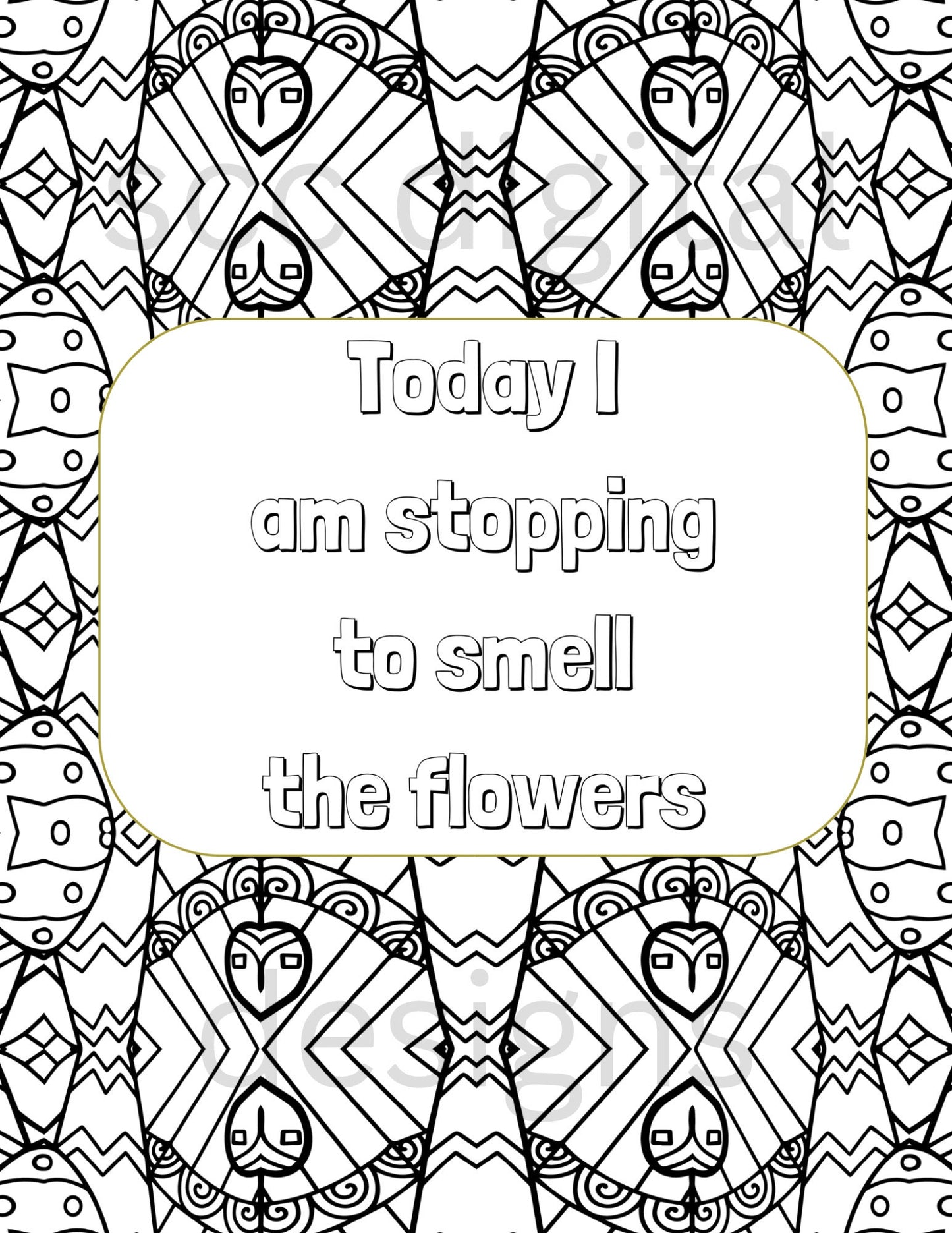 Adult Coloring Pages, Mandala Printable Wall Art, Geometric Shapes, Print at Home, Inspirational Quotes, Fun Educational, Instant Download, Personal Use Instant Download, Personal Use