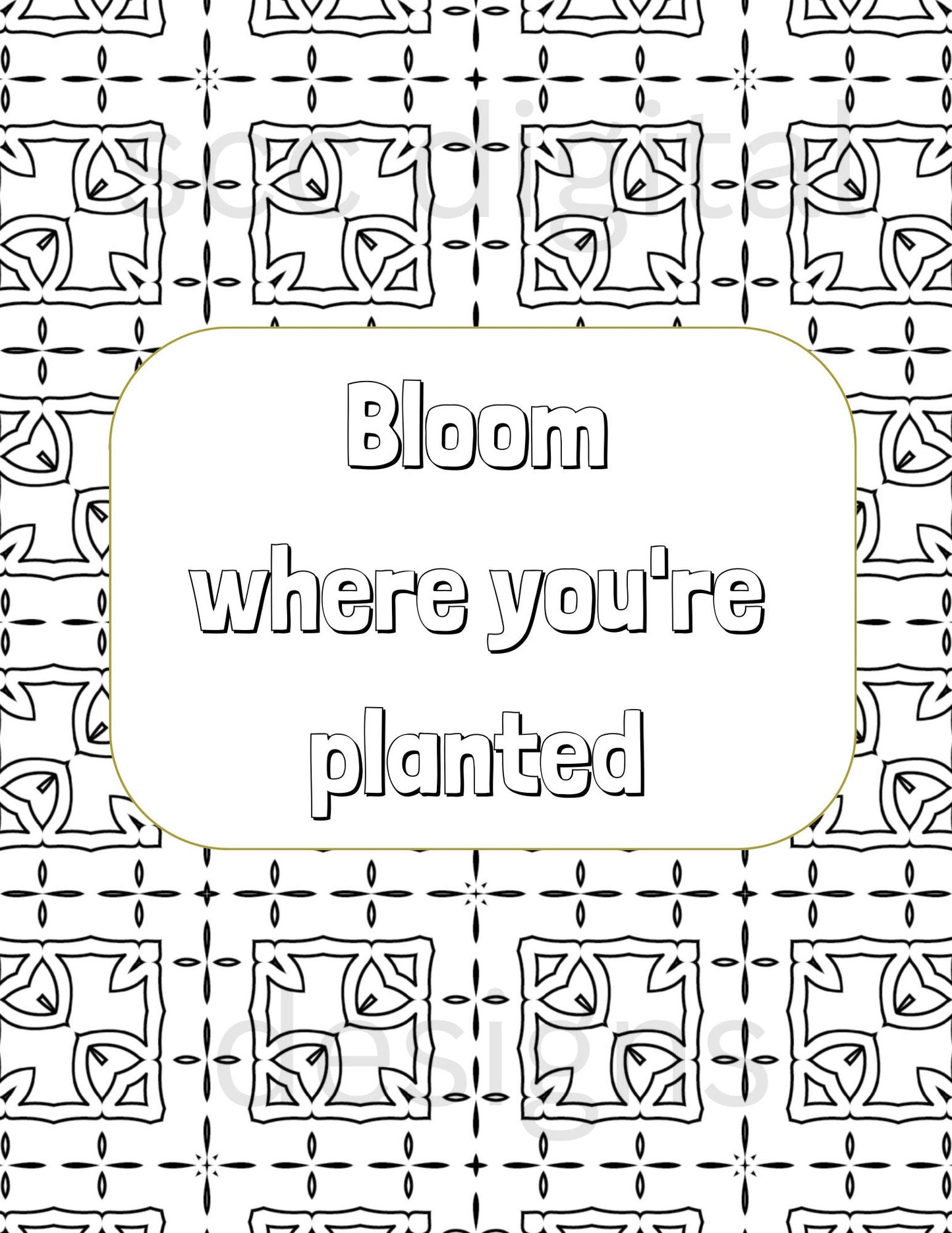 Adult Coloring Pages 3, Mandala Printable Wall Art, Geometric Shapes, Print at Home, Inspirational Quotes, Fun Educational, Instant Download, Personal Use Instant Download, Personal Use