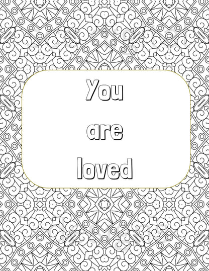 We have included quotes for every mood. Our geometric designs are ready for you to print, and easy to color. Each page is unique with a full page design, and quote. Use pages separately and/or add to your daily planner. Quotes are a great reminder to always believe in yourself! I use them daily!
