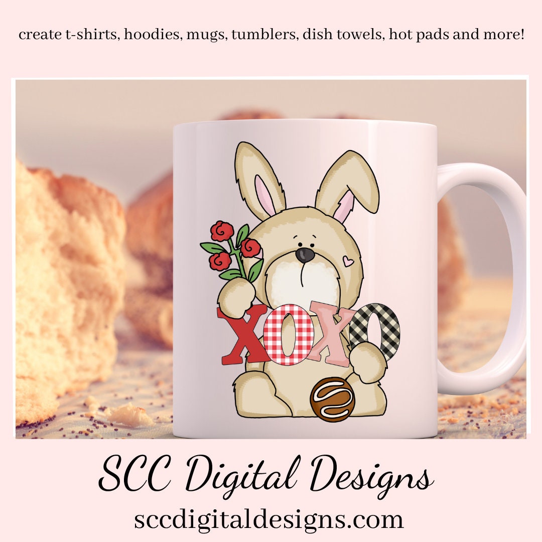 Rabbit PNG, Valentine Bunny, DIY Gift for Her, Whimsical Clipart, DIY Valentines Projects, Instant Download, Commercial Use Clip Art, Scrapbook Elements, Craft Supplies, Personal Use, Exclusive Clipart Sets, Valentine's Clipart for Cards