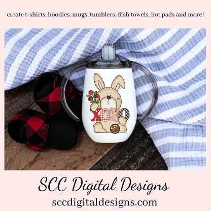 Rabbit PNG, Valentine Bunny, DIY Gift for Her, Whimsical Clipart, DIY Valentines Projects, Instant Download, Commercial Use Clip Art, Scrapbook Elements, Craft Supplies, Personal Use, Exclusive Clipart Sets, Valentine's Clipart for Cards