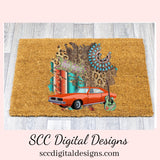 Old Car PNG, Boho Decor Wall Art, Vintage Car Art, Music Lover Gifts, Hippie Clipart, DIY Gift for Her, Cricut Designs, Commercial Use Clip Art, Scrapbook Elements, Craft Supplies, Personal Use, Exclusive Clipart Sets