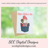 Pocket Gnomes PNG, Valentine's Clipart Cards, Red Roses, DIY Gift for Her, DIY Valentines Projects, Instant Download, Commercial Use Clip Art, Scrapbook Elements, Craft Supplies, Personal Use, Exclusive Clipart Sets, Valentine's Clipart for Cards, Gnomes Lover