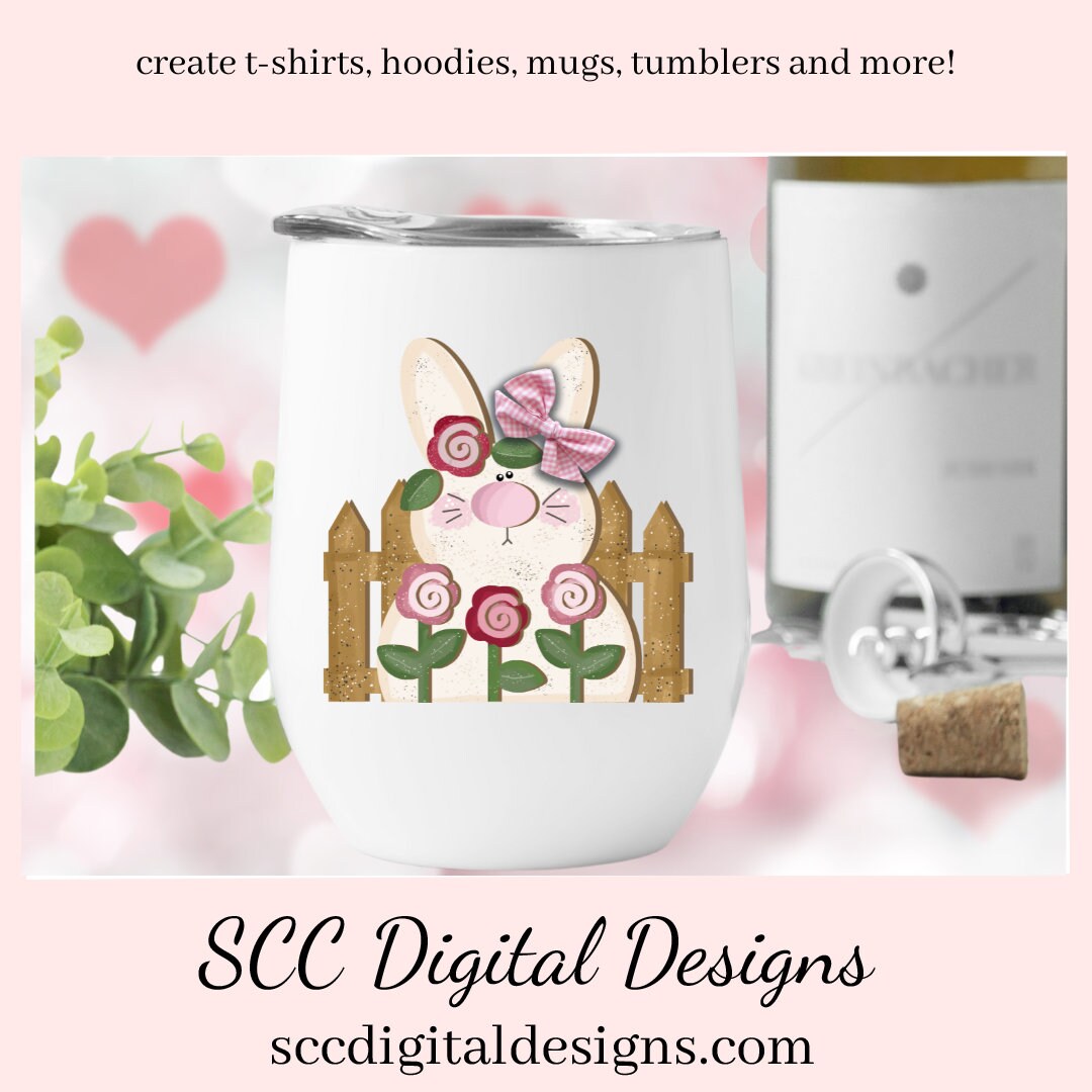 Spring Bunny Clipart, DIY Gift for Girls, Bunny PNG for Sublimation, Pink Flower, Pastel Flowers Wall Art, Clip Art for Commercial Use, Instant Download, Commercial Use Art, Clip Art PNG, Digi Scrapping Clipart, Craft Supplies, Scrapbook Elements, 3d png Image