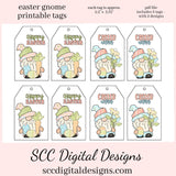Our printable tags are great to use as gift tags, hostess party gift tag, or kid's holiday school social that you print at home. Each Tag is approximately 2.4" x 3.75" each.   Easter Gnome, Easter Gift Tags for Kids, Print at Home Gift Tag, Chick Colored Eggs, Student Teacher Gift, DIY Easter Cards, Cute Animals, Easter Treat Tags, Instant Download, Easter Favor Tags, Basket Decor