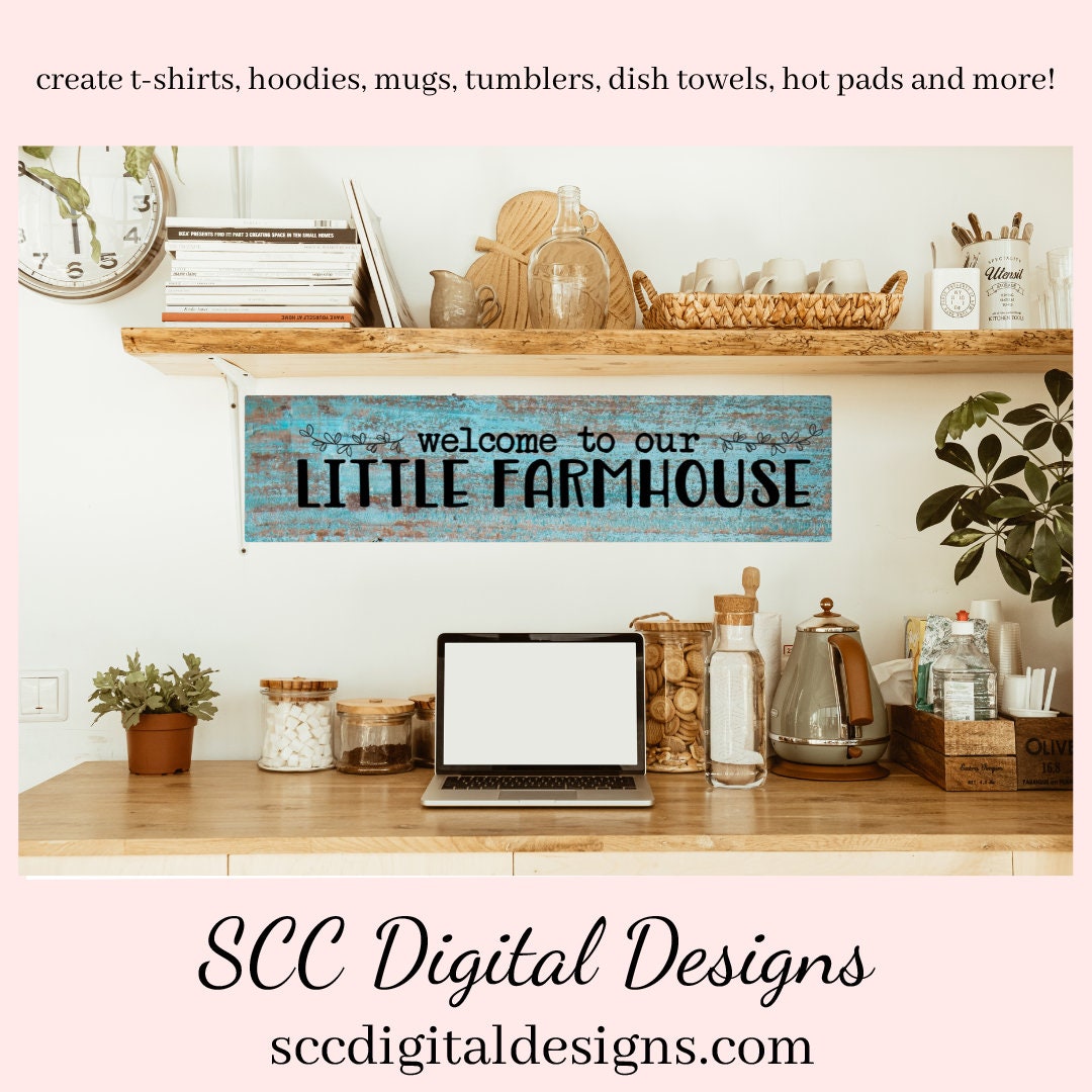 Welcome to Our Farmhouse SVG, Outdoor Mat, Country Home Décor, Welcome to Our Home, DIY Gift for Her, Farm Quote, Front Porch Sign, Cricut Cut Files, Commercial Use Art, Modern Farmhouse Wall Art