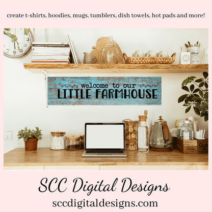 Welcome to Our Farmhouse SVG, Outdoor Mat, Country Home Décor, Welcome to Our Home, DIY Gift for Her, Farm Quote, Front Porch Sign, Cricut Cut Files, Commercial Use Art, Modern Farmhouse Wall Art