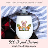 Easter Egg Bunny PNG, DIY Gifts for Girls, Babies Room Decor, Bunny PNG for Sublimation, Easter T-shirt Designs, Clip Art for Commercial Use, Digi Scrapping Clipart, Craft Supplies, Scrapbook Elements, Colored Eggs, Carrots Clipart