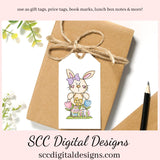 Our printable tags are great to use as gift tags, hostess party gift tag, or kid's holiday school social that you print at home. Each Tag is approximately 2.4" x 3.75" each.   Easter Gift Tags for Kids, Print at Home Gift Tag, Easter Bunny, Colored Eggs, Student Teacher Gift, DIY Easter Cards, Cute Animals, Easter Treat Tags, Instant Download, Easter Favor Tags, Basket Decor