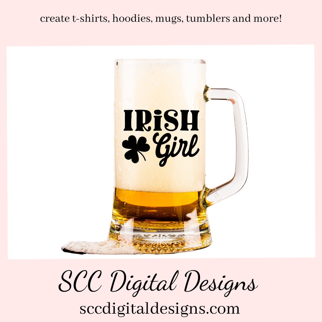 Our Irish Girl SVG is great for all of your projects this holiday season. Create diy front door signs, or a diy gift for her. Our PNG files are also commercial use art.