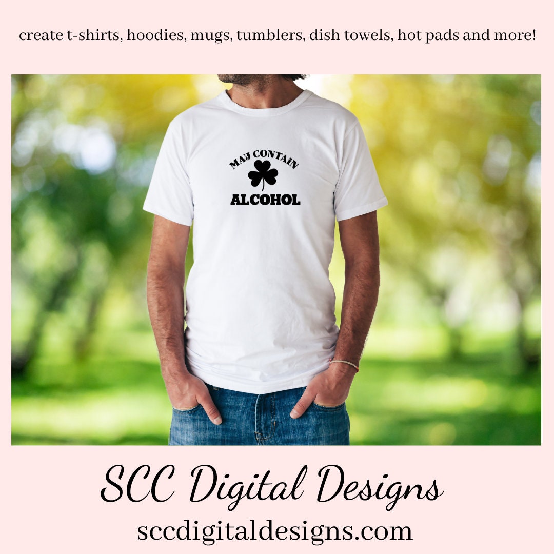 Our may contain alcohol SVG is great for all of your projects this holiday season. Create diy front door signs, or a diy gift for her or him. Our PNG files are also commercial use art.