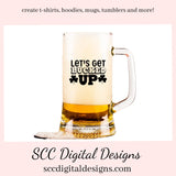 Our let's get lucked up SVG is great for all of your projects this holiday season. Create diy front door signs, or a diy gift for her or him. Our PNG files are also commercial use art.