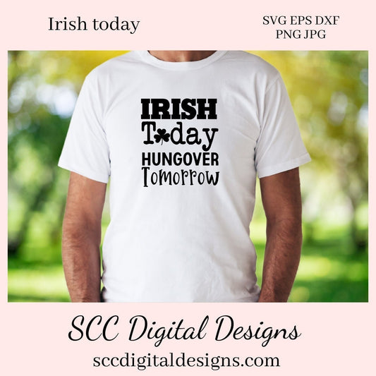 Our Irish Today Hungover Tomorrow SVG is great for all of your projects this holiday season. Create diy front door signs, or a diy gift for her or him. Our PNG files are also commercial use art.