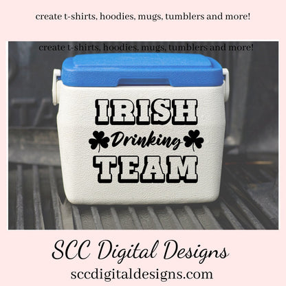 Our Irish Drinking Team SVG is great for all of your projects this holiday season. Create diy front door signs, or a diy gift for her or him. Our PNG files are also commercial use art.
