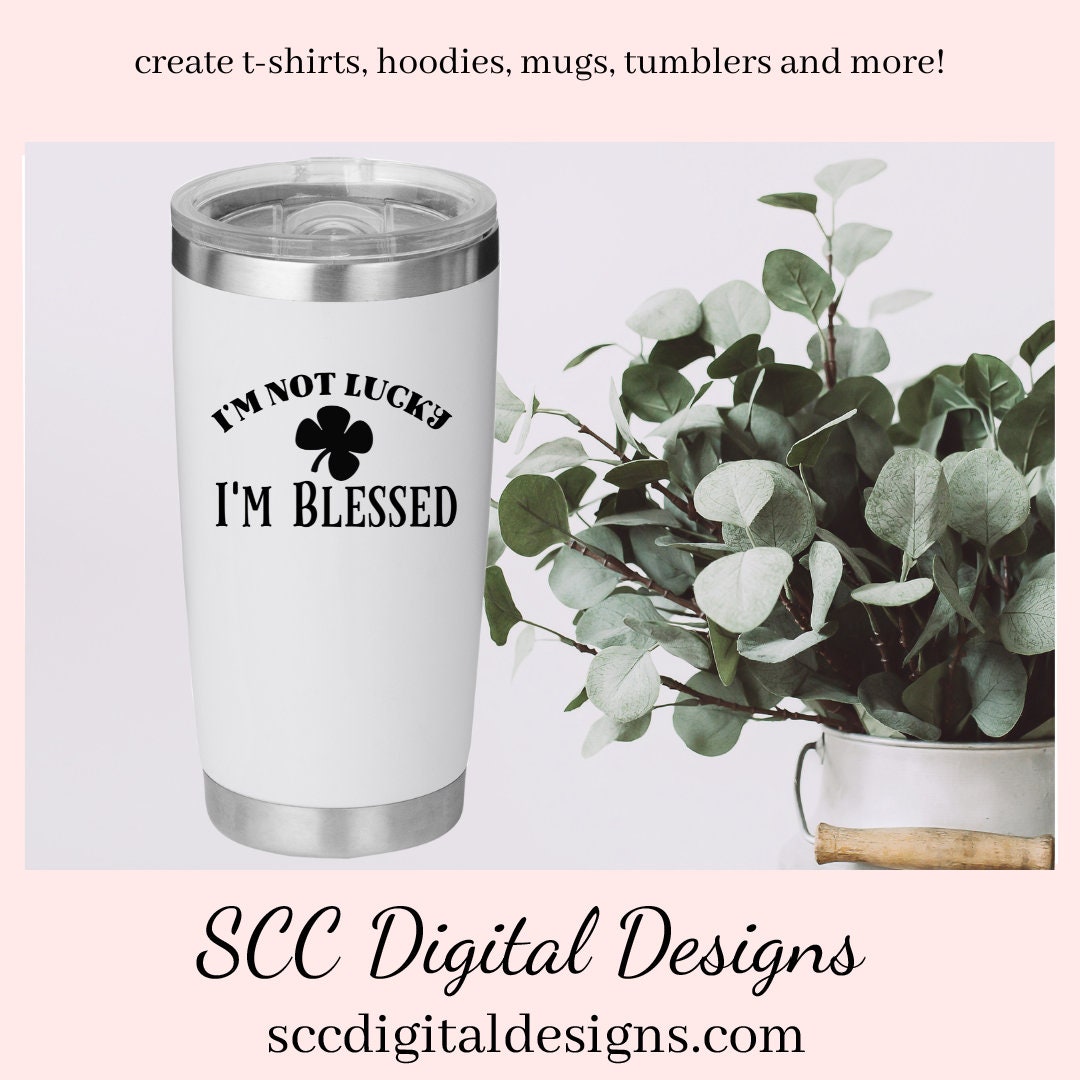 Our I'm Not Lucky, I'm Blessed SVG is great for all of your projects this holiday season. Create diy front door signs, or a diy gift for her or him. Our PNG files are also commercial use art.