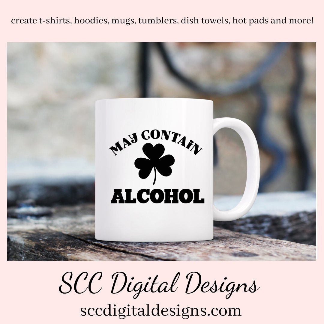 Our may contain alcohol SVG is great for all of your projects this holiday season. Create diy front door signs, or a diy gift for her or him. Our PNG files are also commercial use art.