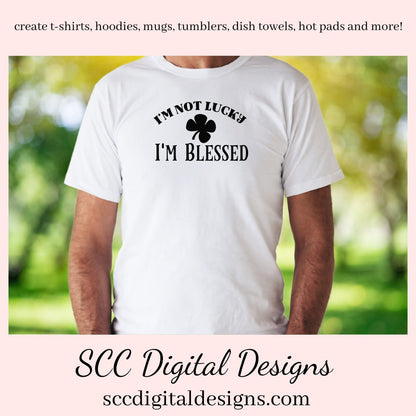 Our I'm Not Lucky, I'm Blessed SVG is great for all of your projects this holiday season. Create diy front door signs, or a diy gift for her or him. Our PNG files are also commercial use art.