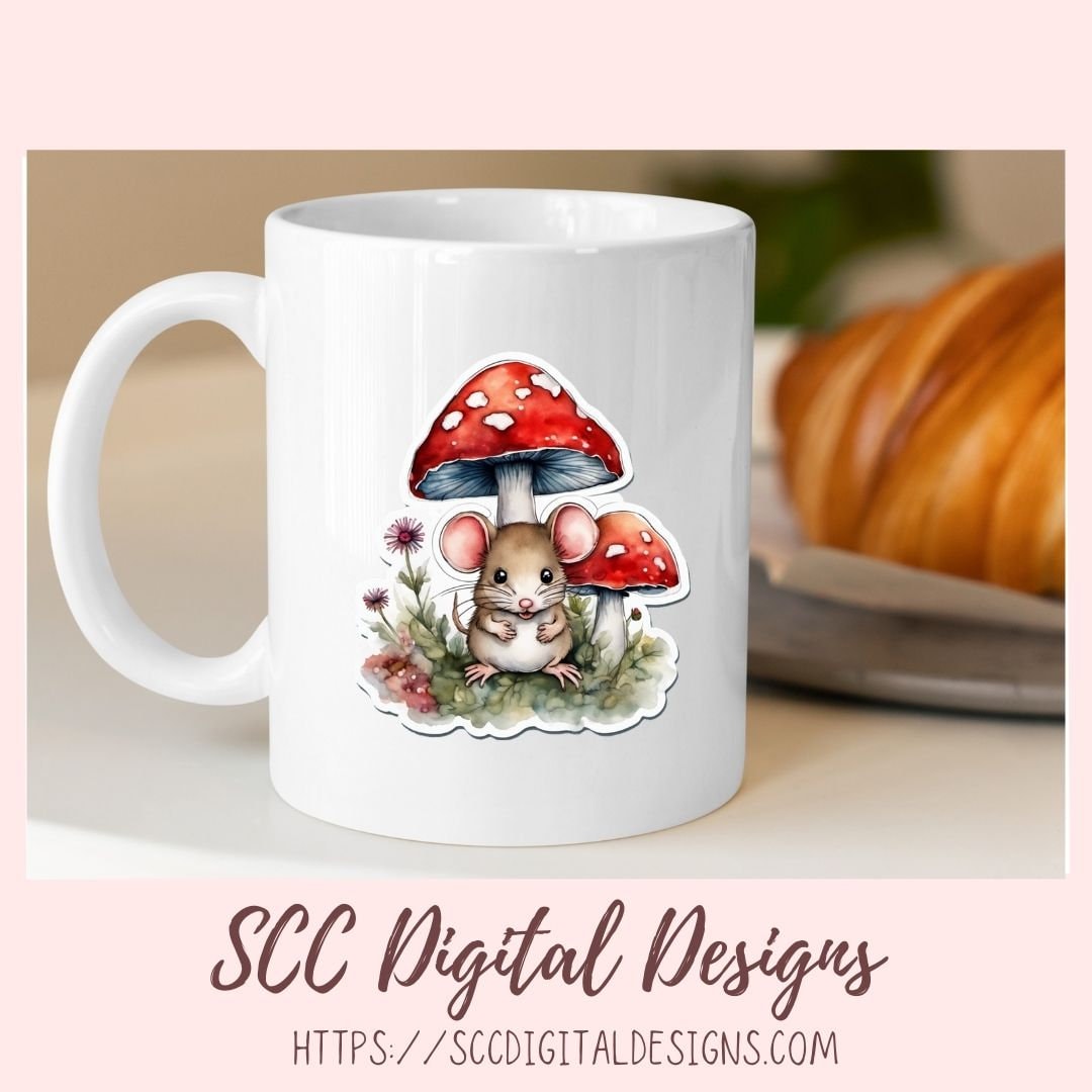 Mice Stickers for Digital Planners & Scrapbooking, Printable Pre-Cropped Planner Accessories,  Diy Gift for Women for Kids Sticker Books