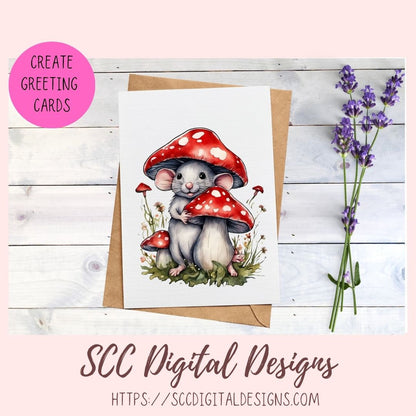 Mice Stickers for Digital Planners & Scrapbooking, Printable Pre-Cropped Planner Accessories,  Diy Gift for Women for Kids Sticker Books