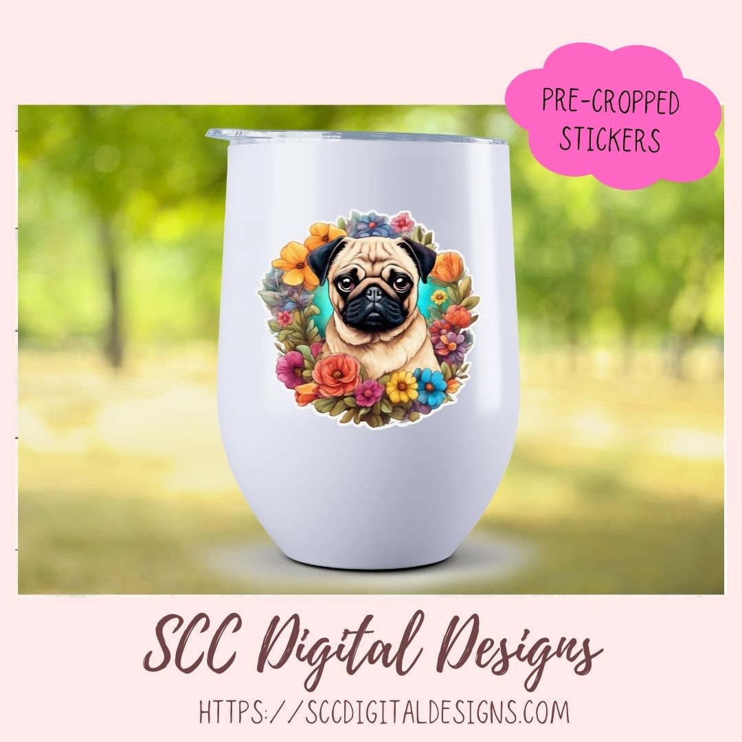 Cute Pug Stickers, Add a Touch of Charm to Your Planners, Planning Addict Obsessed with Embellishments,