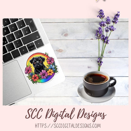 Cute Pug Stickers, Add a Touch of Charm to Your Planners, Planning Addict Obsessed with Embellishments,