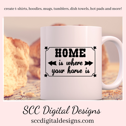 Horse SVG Bundle, When I Count My Blessings, Home is Where, Live Well Laugh Often, DIY Gift for Her, Instant Download, Commercial Use Art
