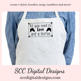Horse SVG Bundle, When I Count My Blessings, Home is Where, Live Well Laugh Often, DIY Gift for Her, Instant Download, Commercial Use Art