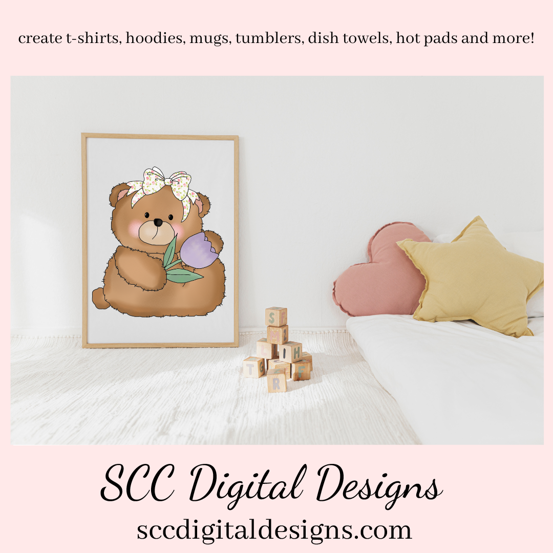 Easter Clipart PNG, Word Art, Easter Basket, Colored Eggs, Spring Flowers, Bear Clip Art, Clipart for Stickers, Commercial Use Art, Instant Download, PNG Files for Shirts, Wordart PNG, Pink Flowers, Chick & Cross
