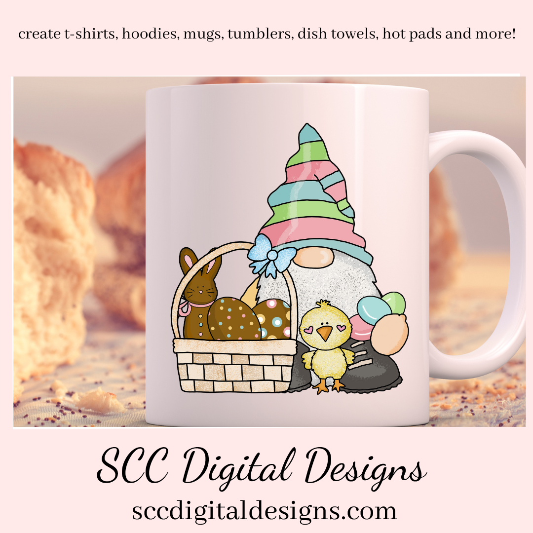 Easter Gnome Mug, Gnome Mug, Gnome Coffee Mug, Easter Gnomes